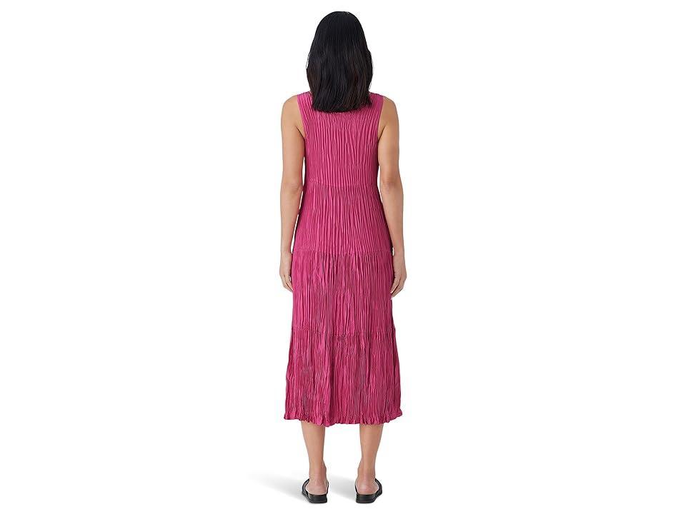 Eileen Fisher Full Tiered Dress (Geranium) Women's Dress Product Image