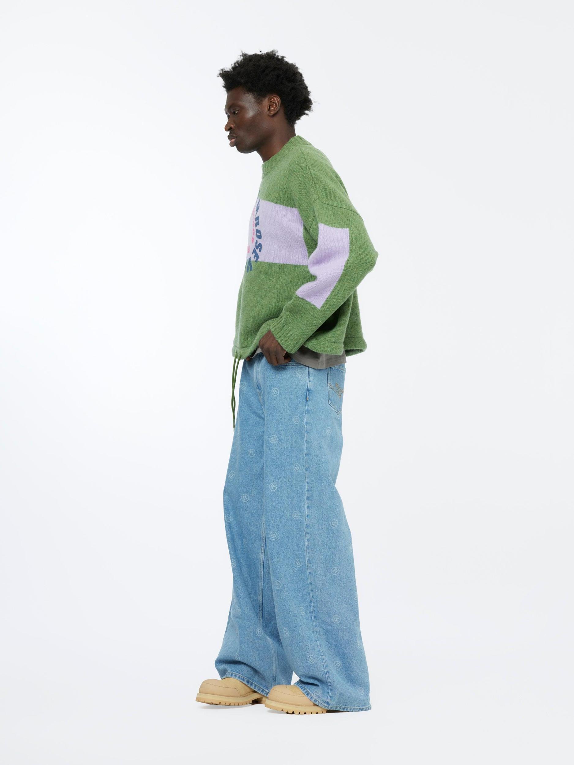 Intarsia Print Jumper (Green) Product Image