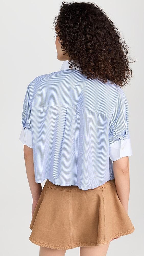 Stateside Pinstripe Boxy Shirt | Shopbop Product Image
