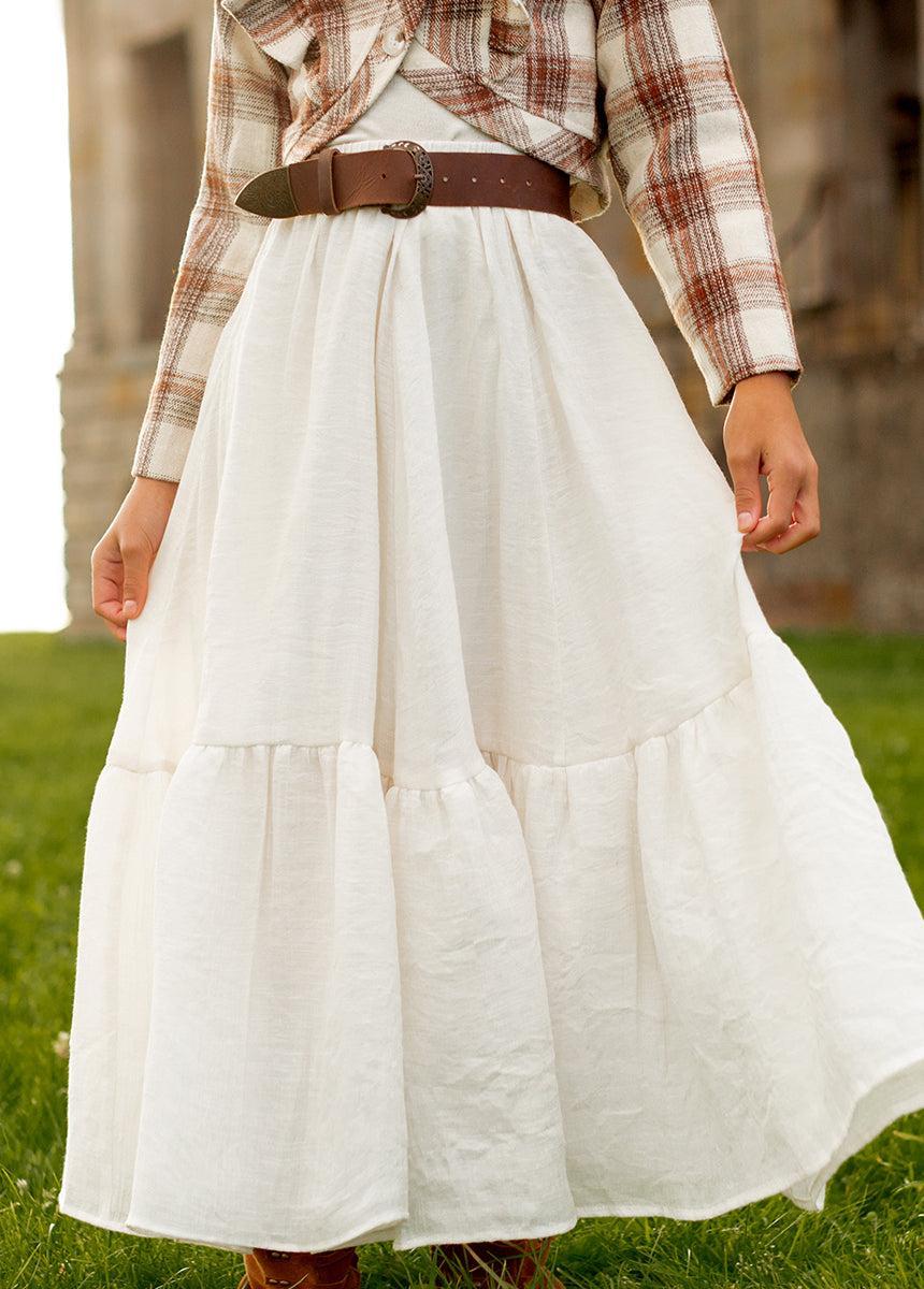 Annabel Skirt in Cream Girls Product Image