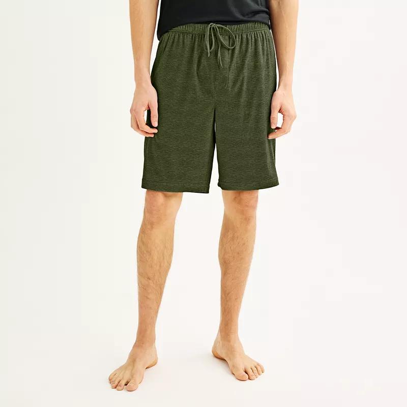 Men's Sonoma Goods For Life® Supersoft Pajama Shorts, Size: Medium, Light Gray Space Dye Product Image