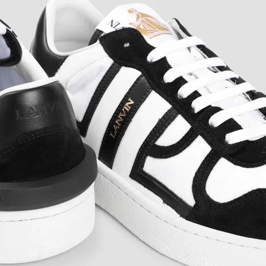 White & Black Clay Mesh Sneakers Product Image