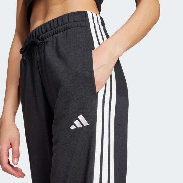 Women's adidas Essentials Small Logo Fleece Pants, Size: XL, Wonder Alumina White Product Image