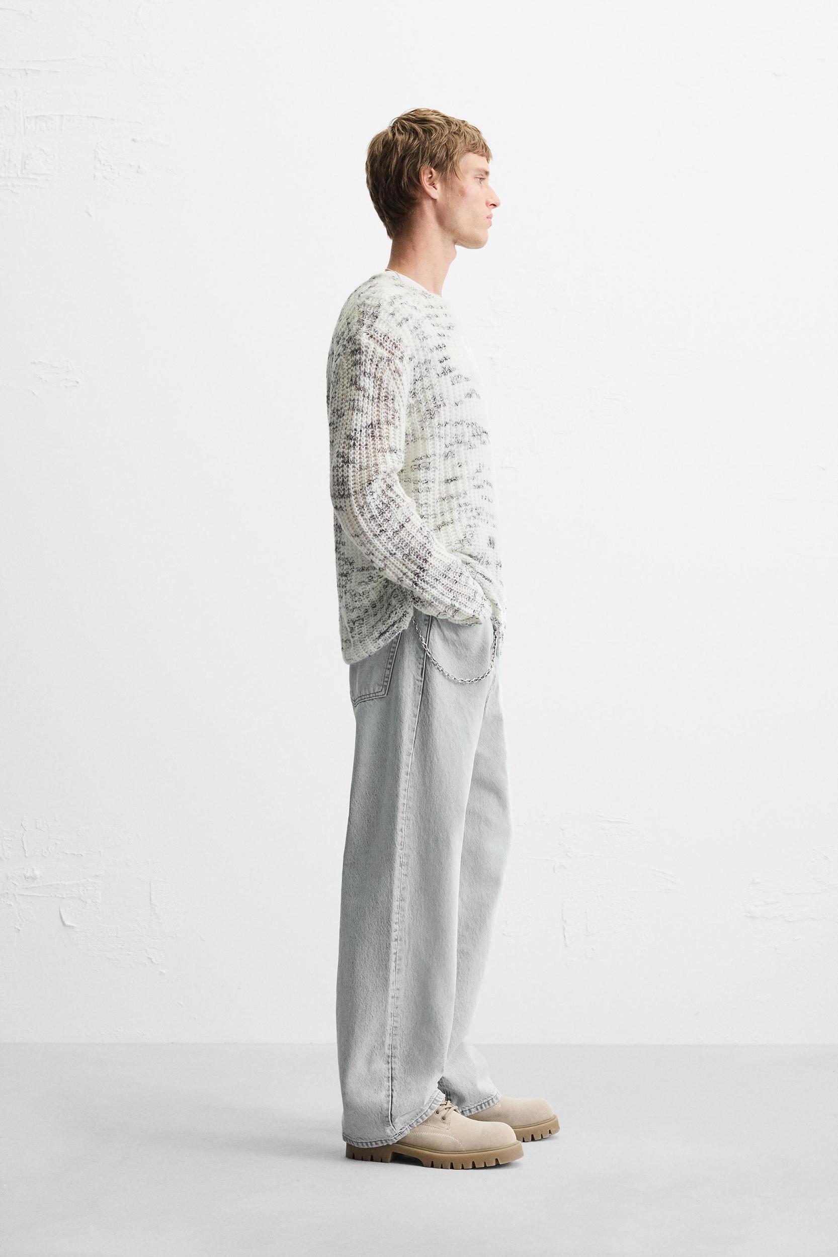UNEVEN JACQUARD SWEATER Product Image