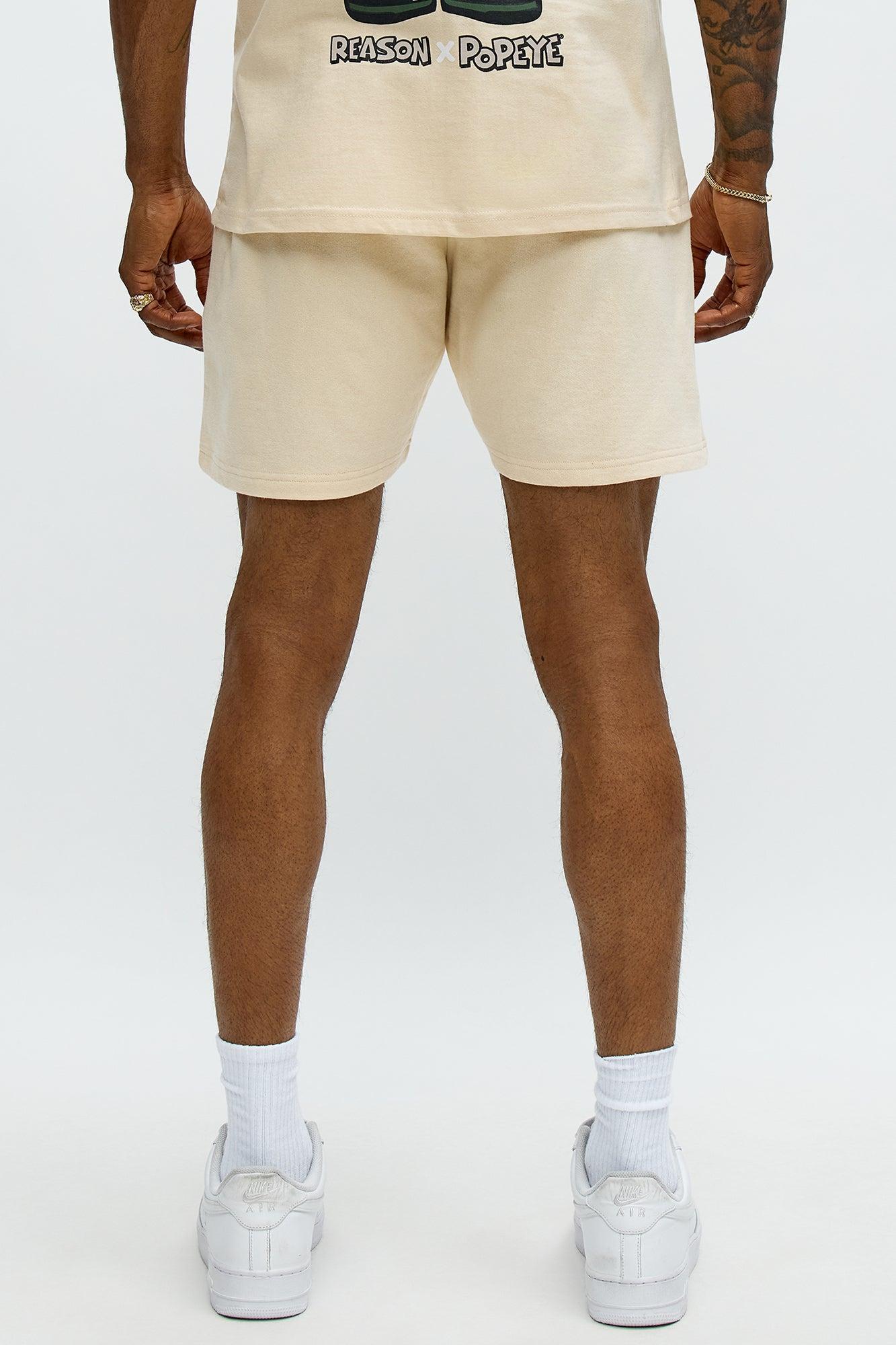Popeye Wanted Sweatshorts - Tan Product Image