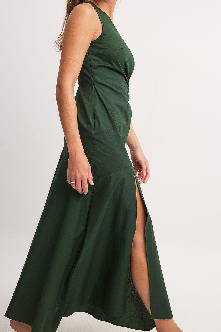 Cut Out Metal Detail Midi Dress Product Image