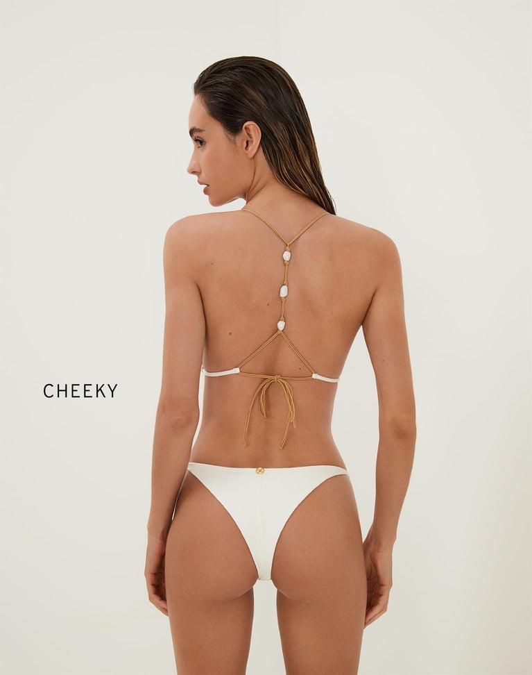 Firenze Ney T Back Tri Top - White Product Image