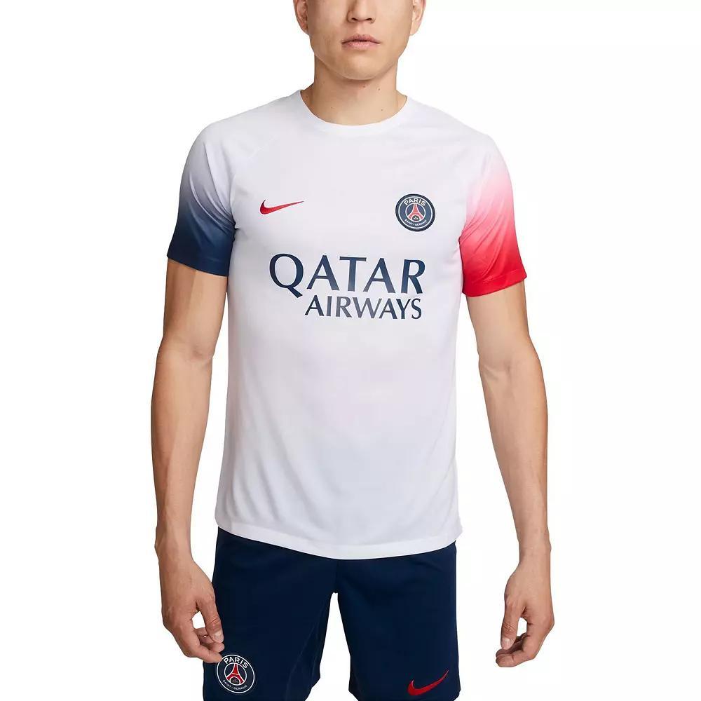 Men's Nike White Paris Saint-Germain 2023/24 Academy Pro Pre-Match Top, Size: Large, Psg White Product Image