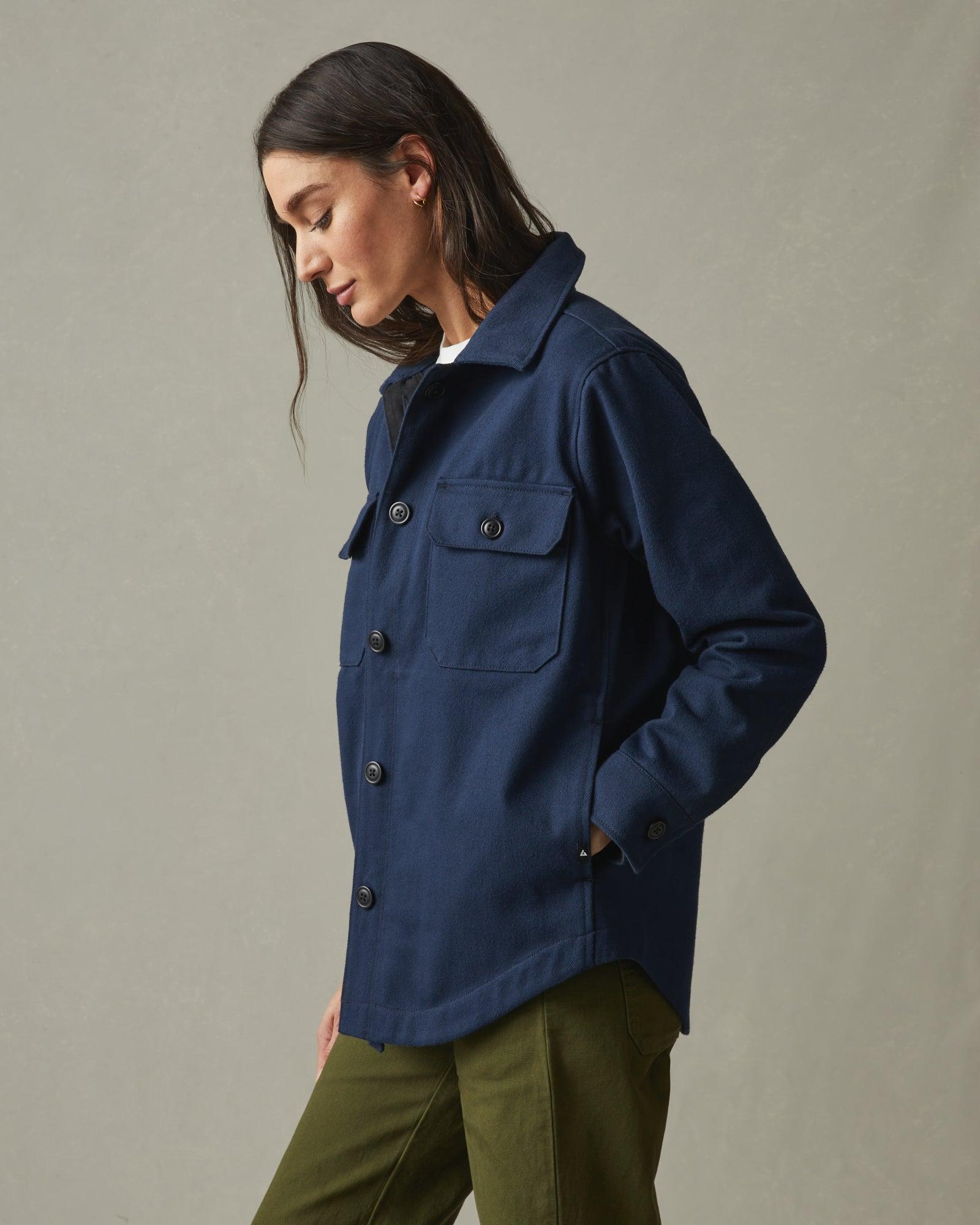 Men's Shirt Jacket - Navy Male Product Image