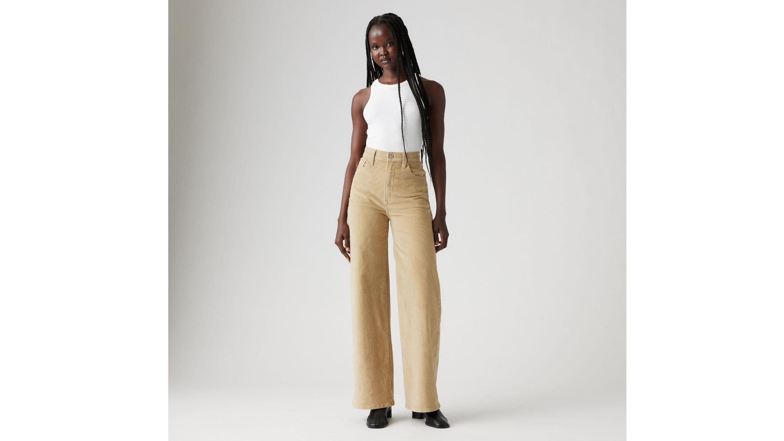 Ribcage Wide Leg Corduroy Women's Jeans Product Image