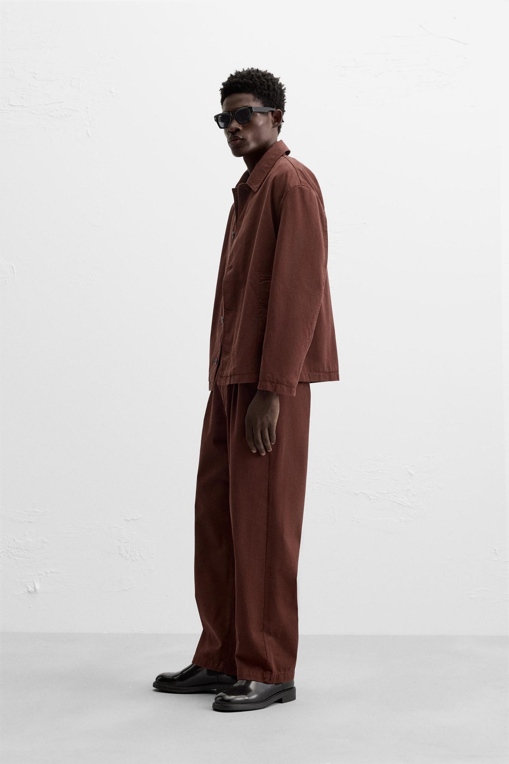STRUCTURED TWILL OVERSHIRT Product Image