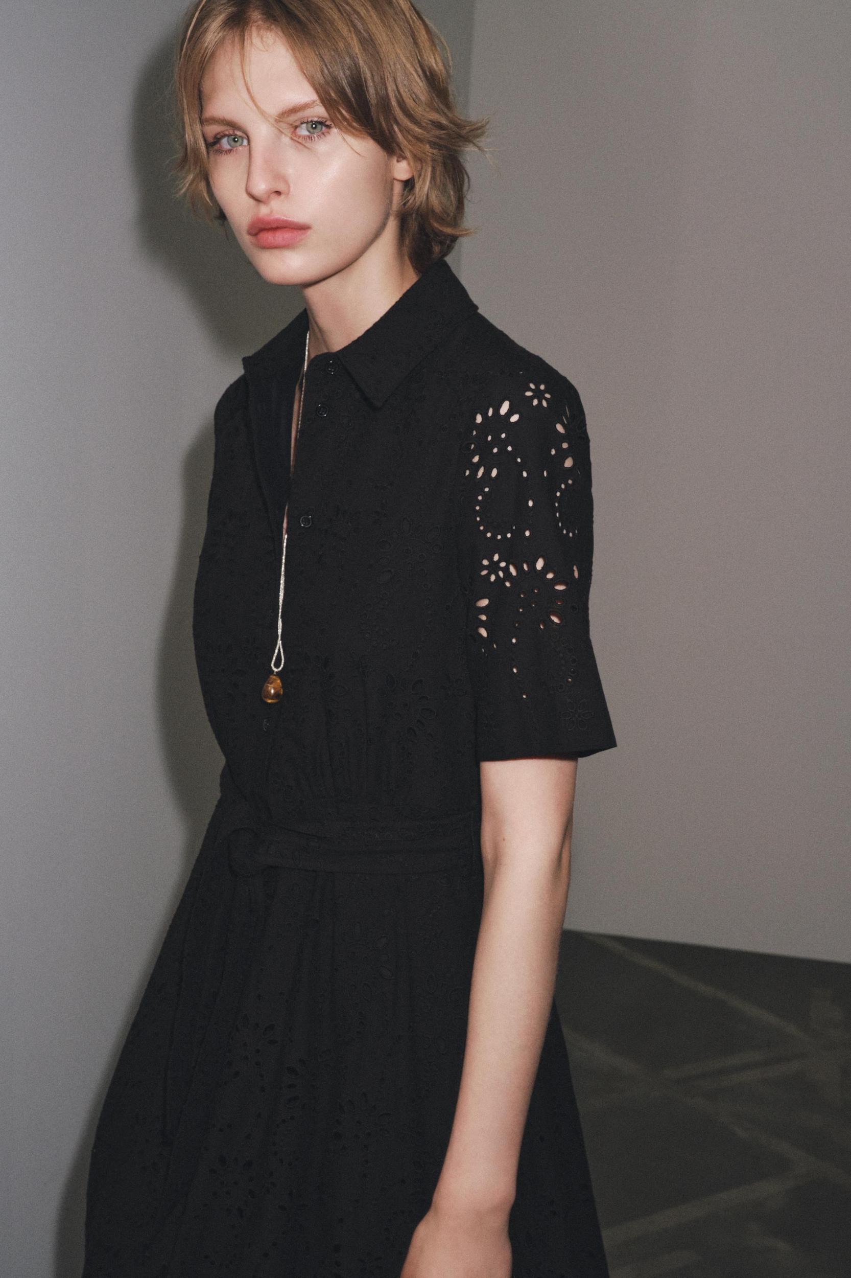 ZW COLLECTION EMBROIDERED SHIRT DRESS Product Image