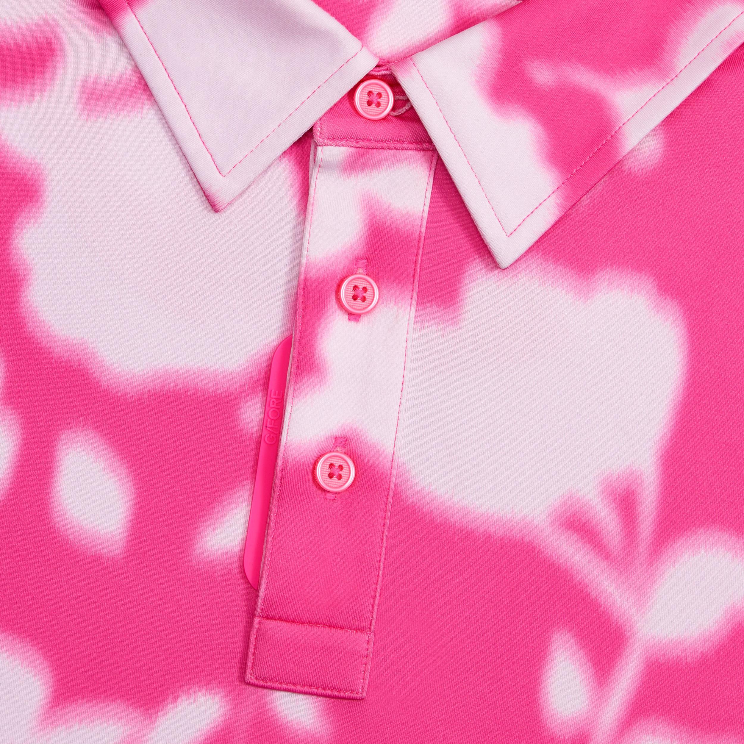 BLUR FLORAL TECH JERSEY POLO Product Image