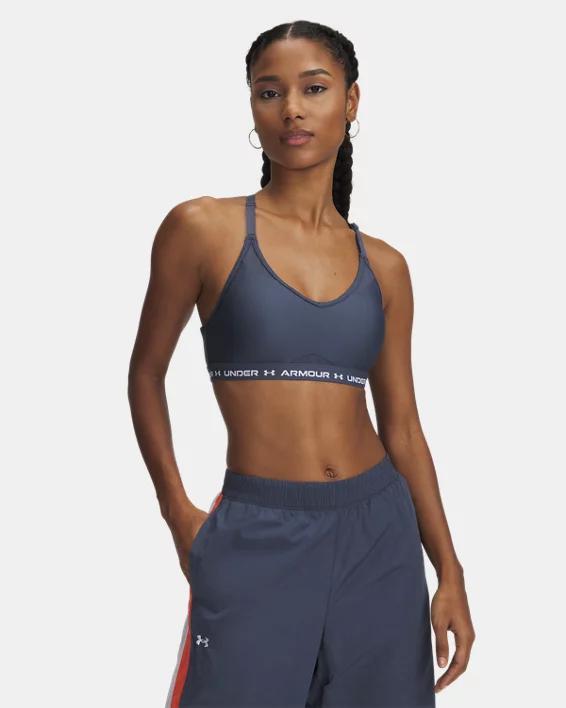 Women's Under Armour Crossback Low-Impact Sports Bra, Size: Large, Castlerock Product Image