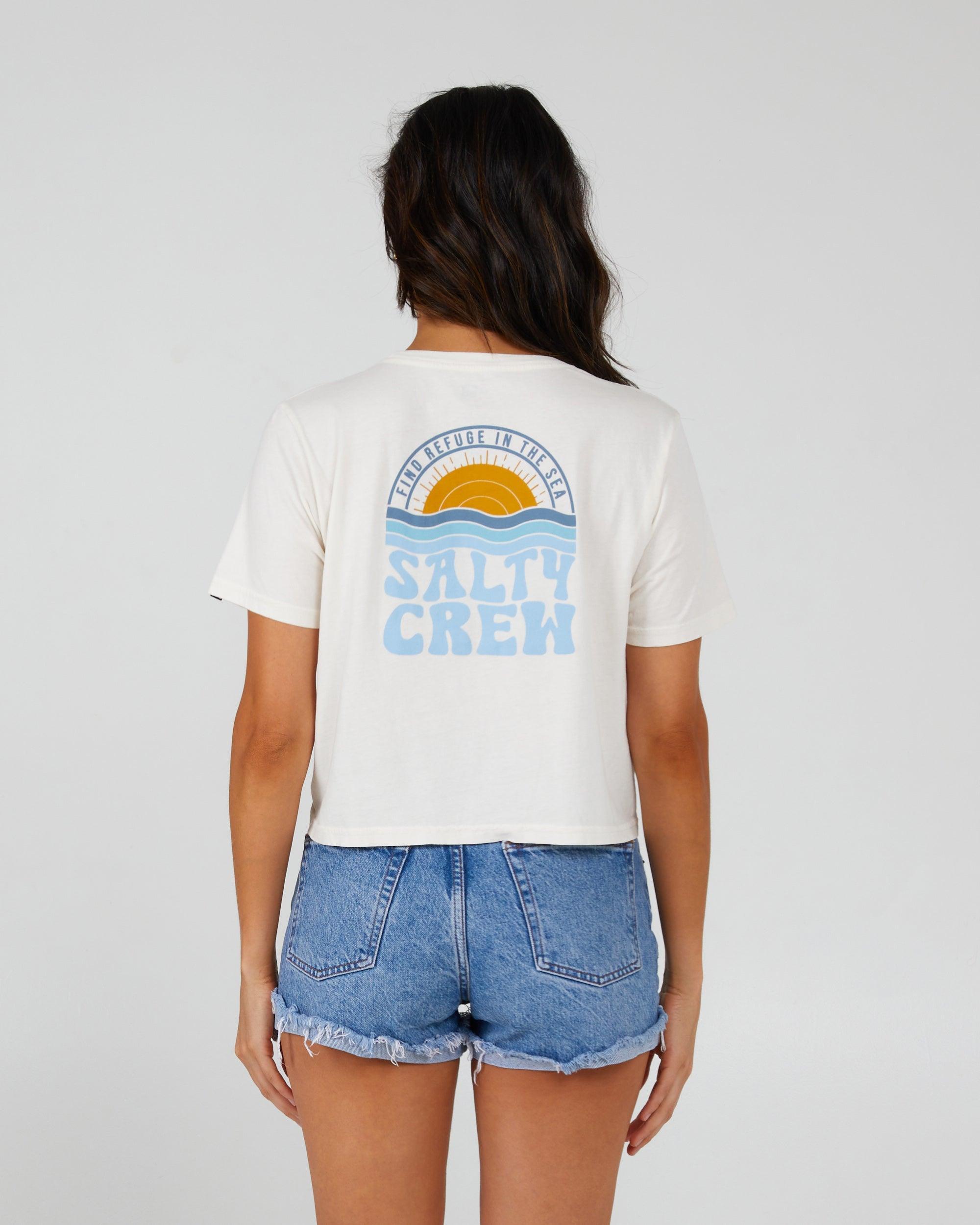 Sundown Crop Tee - Off White Female Product Image