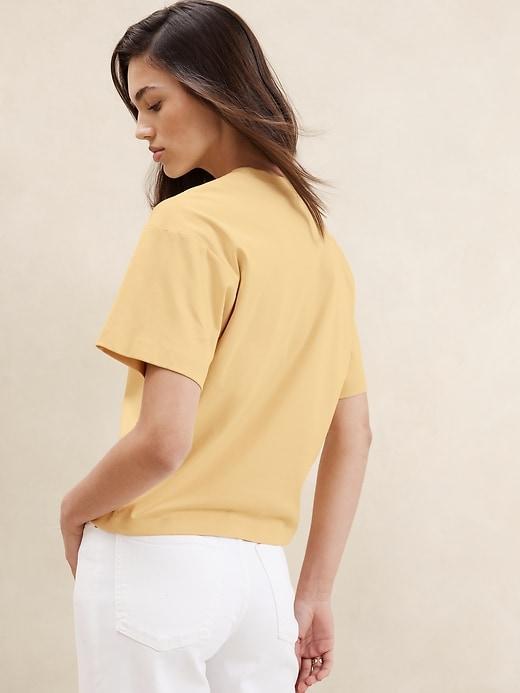 Cotton-Sateen Oversized T-Shirt Product Image