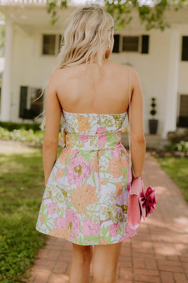 Botanical Belle Jacquard Mini Dress Product Image