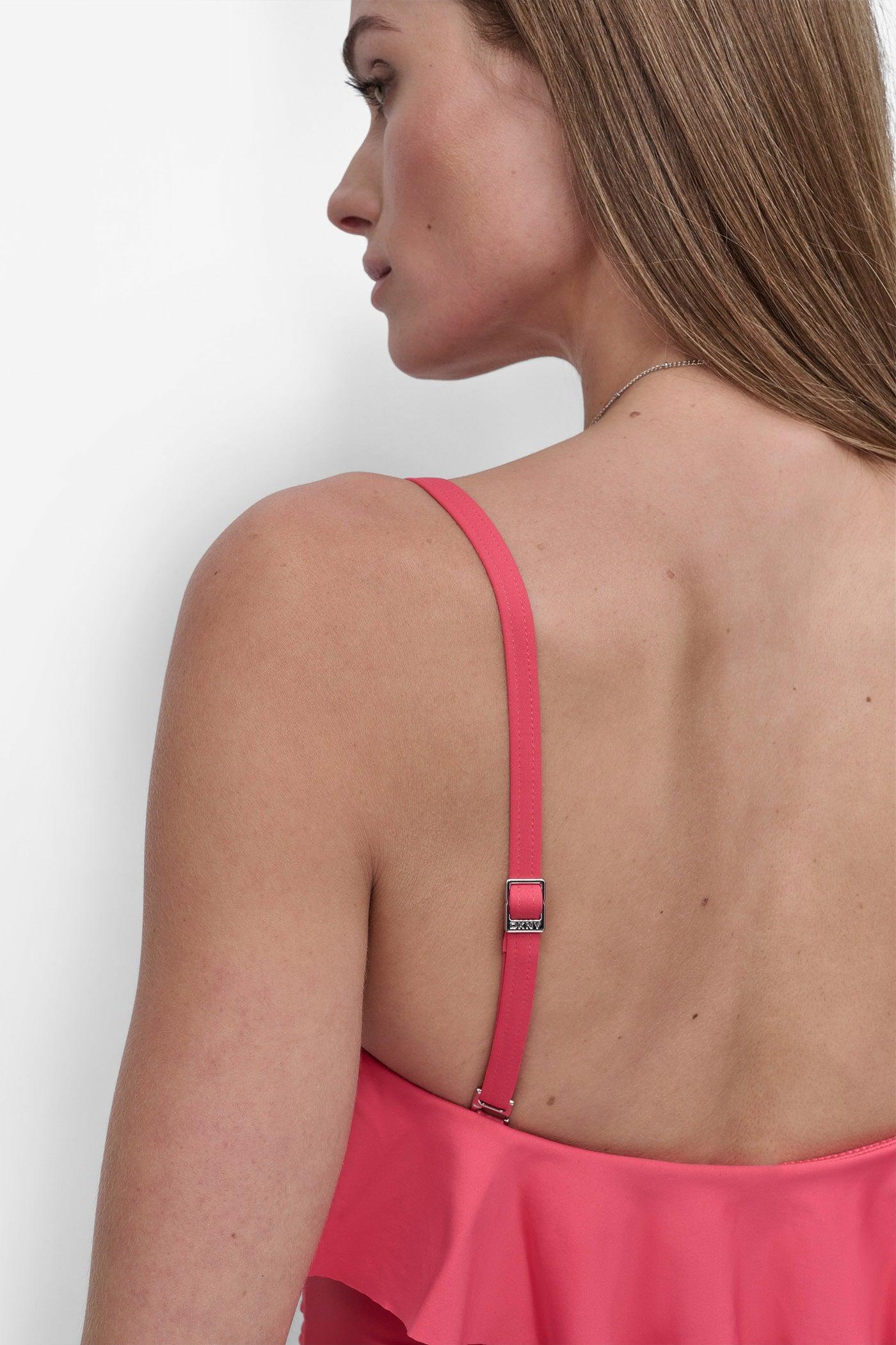 RUFFLED PINUP BANDEAU ONE PIECE Product Image