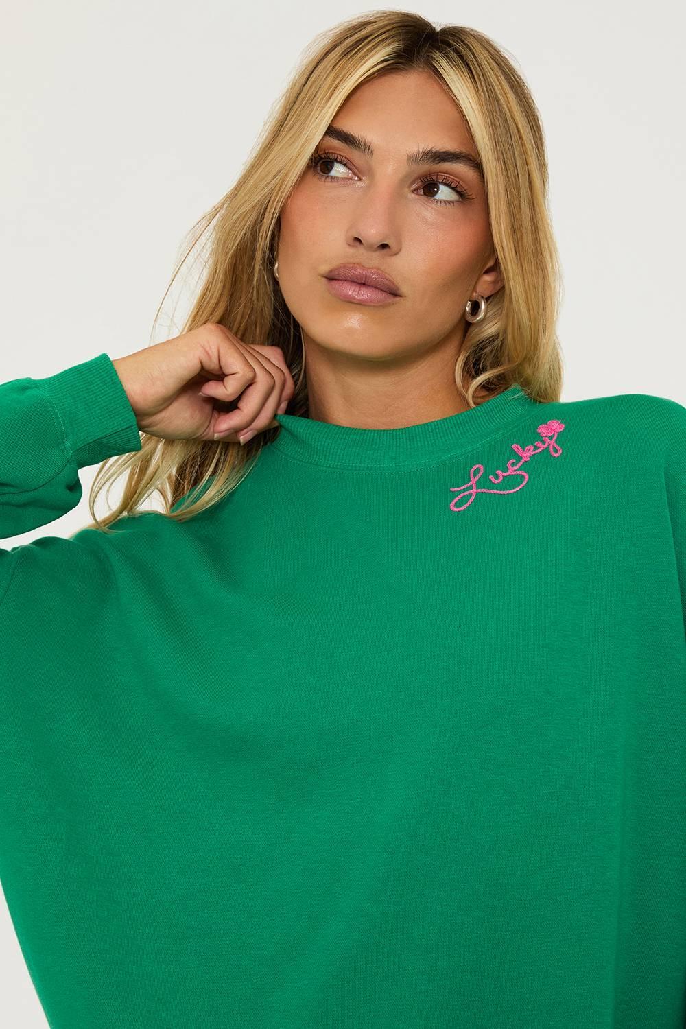 Devyn Oversized Sweatshirt Lucky Clover Product Image