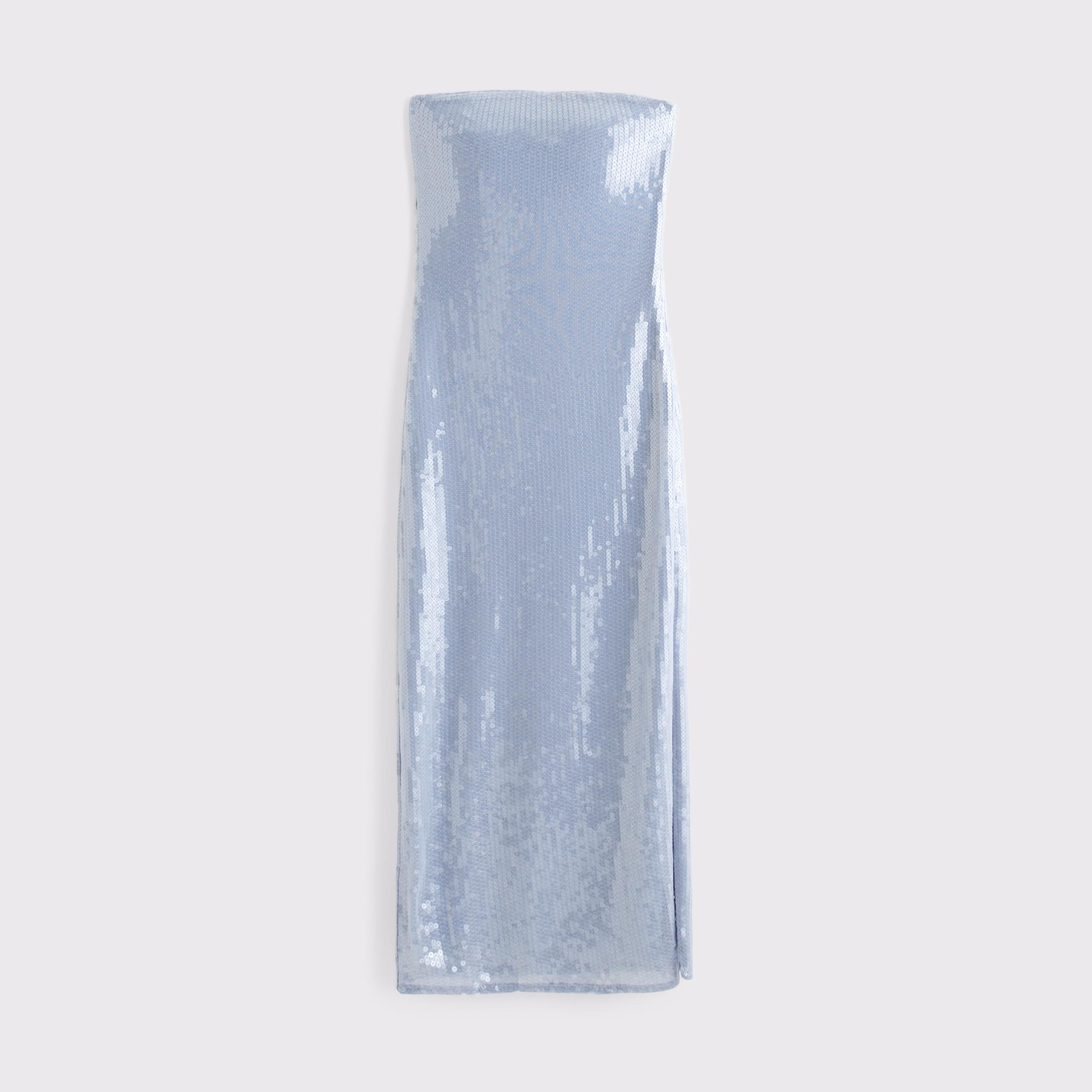 Strapless Sequin Midi Dress Product Image