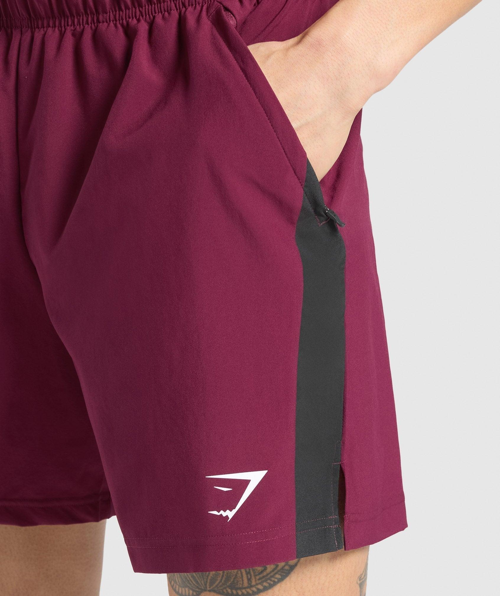 Gymshark Sport  7" Shorts - Strong Pink/Black Male Product Image
