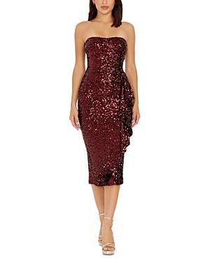 Womens Alexis Sequin Midi Dress Product Image