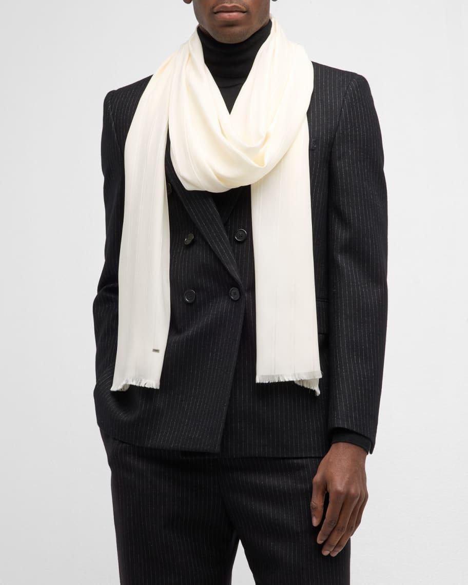 Mens YSL Striped Smoking Scarf Product Image