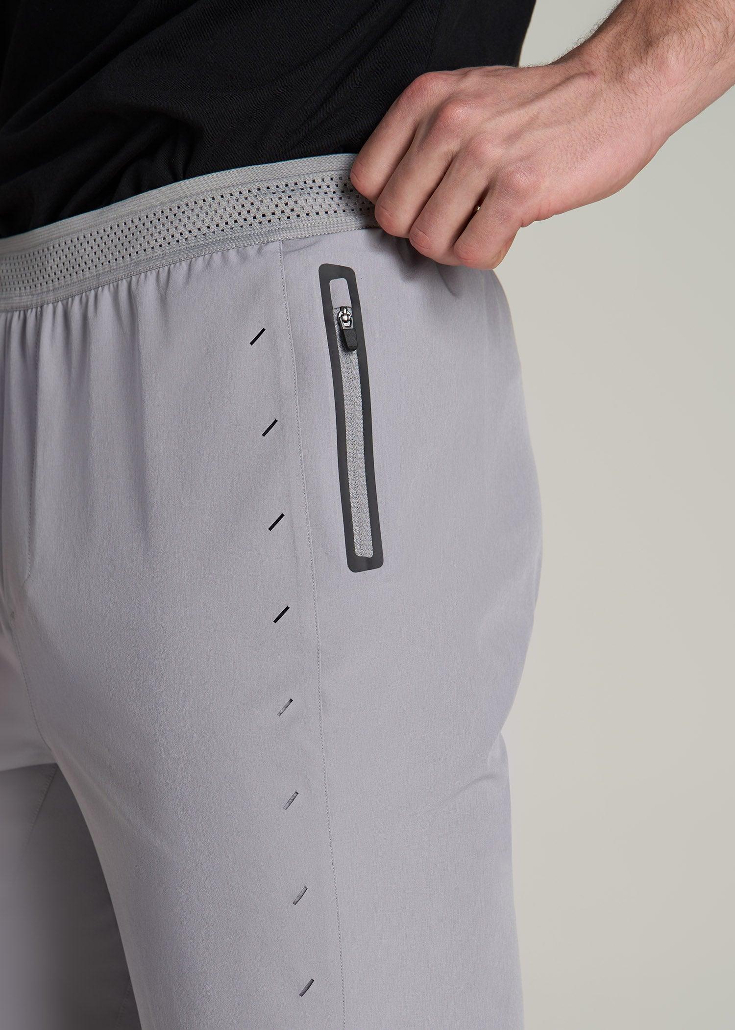 Featherweight Perforated Training Shorts for Tall Men in Black Camo Product Image