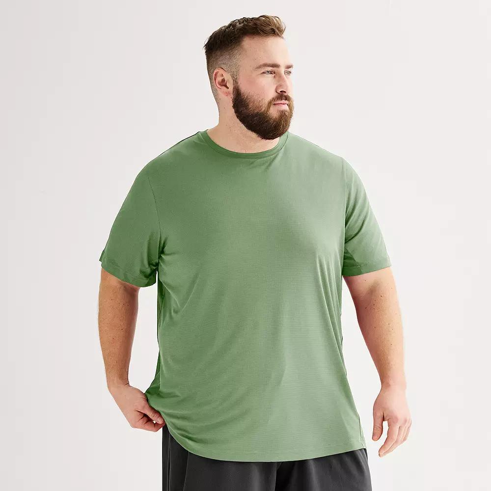 Big & Tall Tek Gear® Dry Tek Tee, Men's, Size: XL Tall, Hawk Gray Product Image