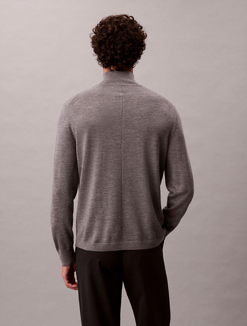Merino Wool Mock Neck Sweater Product Image