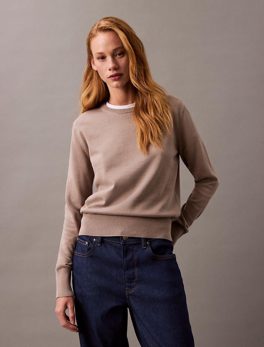 Smooth Cotton Sweater Product Image