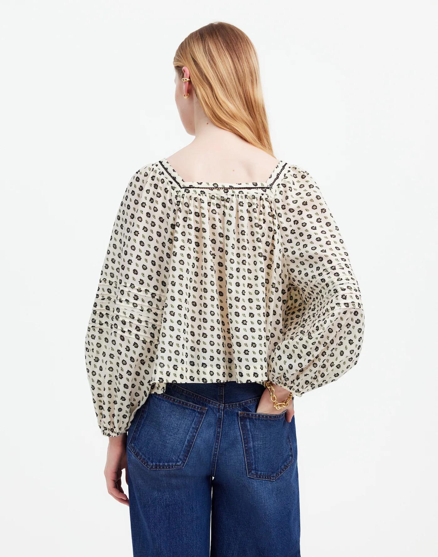 Square-Neck Long-Sleeve Top Product Image