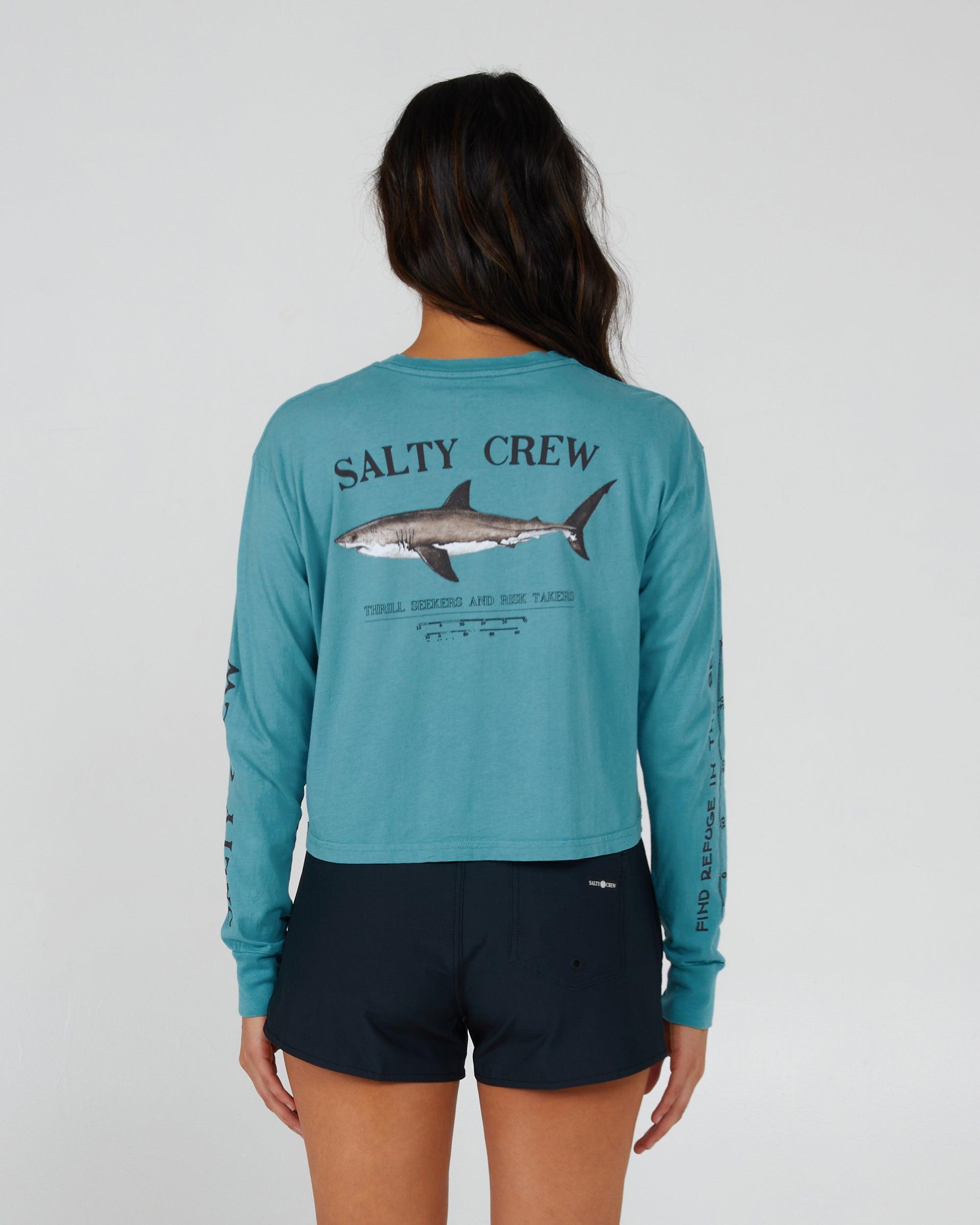 Bruce Long Sleeve Crop - Sea Green Product Image