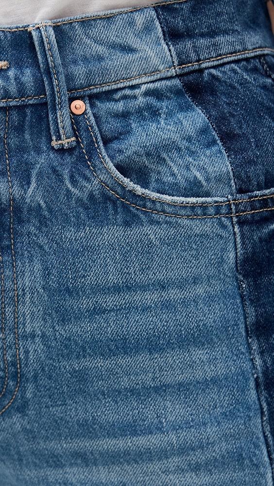 MOTHER The Tux Sidestepper Sneak Fray Jeans | Shopbop Product Image