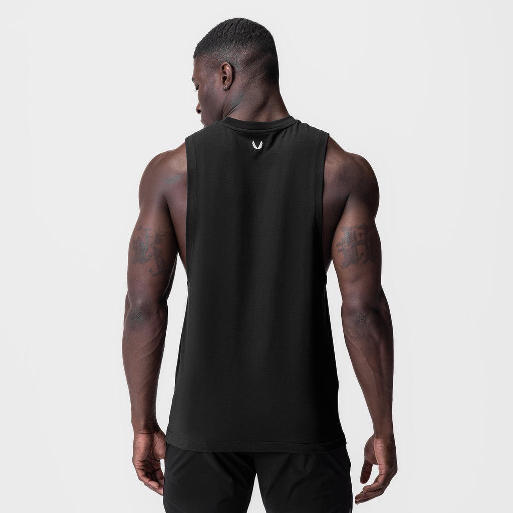 0926. Supima® Muscle Tank - Space Grey Product Image