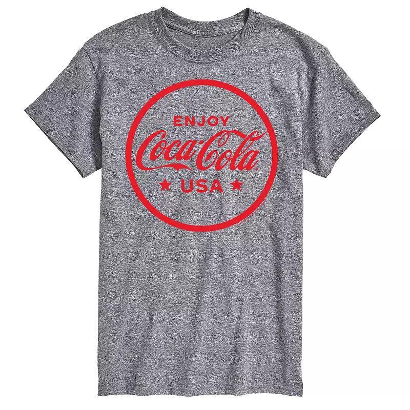Men's Coca-Cola Enjoy Coca-Cola USA Graphic Tee, Size: XL Tall, White Product Image