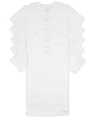 Calvin Klein Underwear Cotton Classics Crew Neck 5-Pack Men's Clothing Product Image