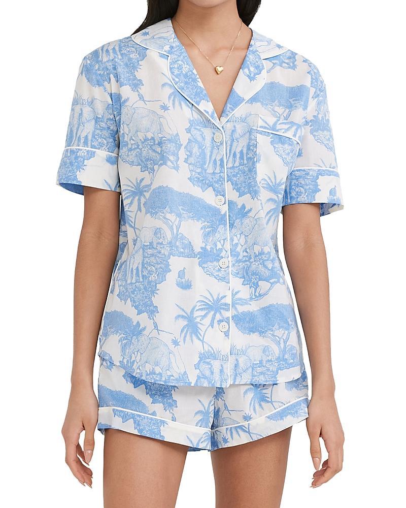Desmond & Dempsey Loxodonta Short Pajama Set Product Image