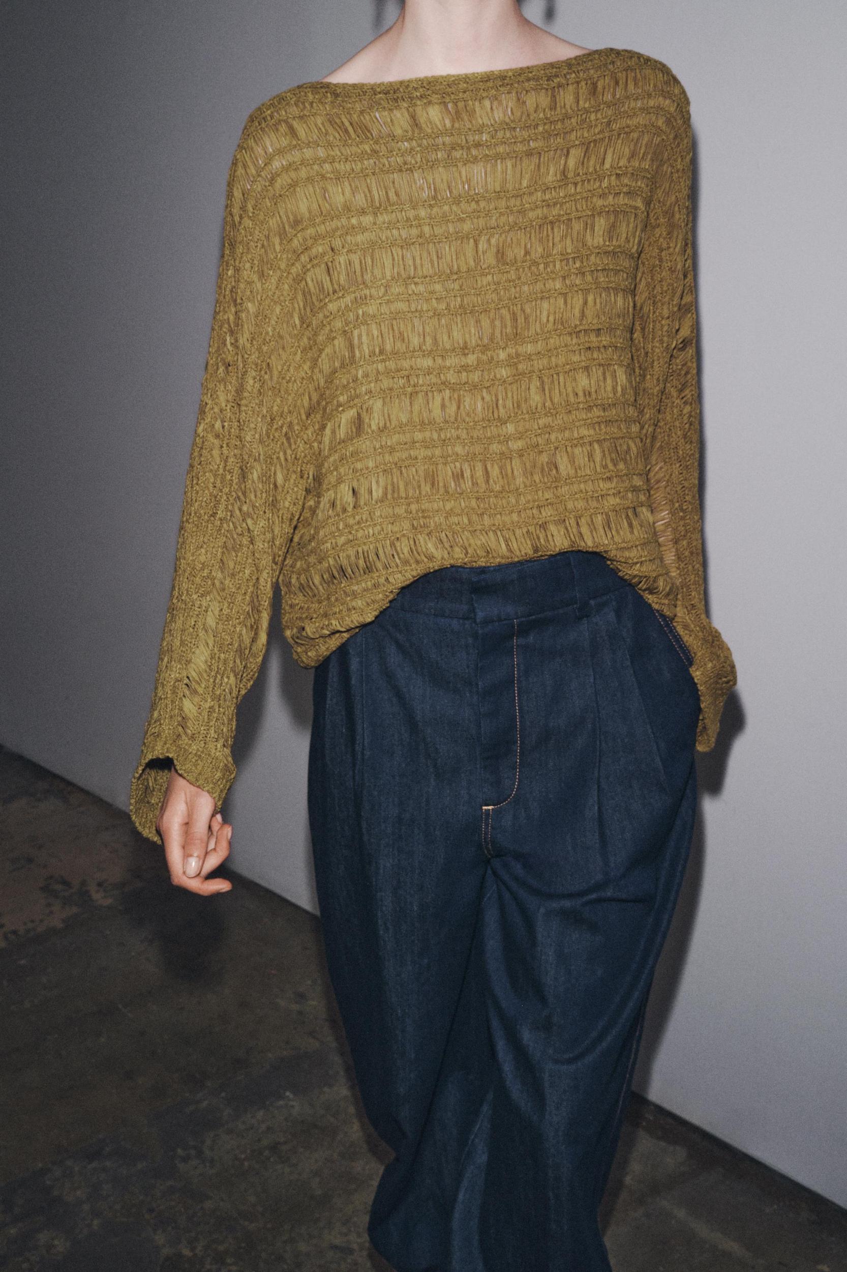 RIBBED KNIT SWEATER Product Image