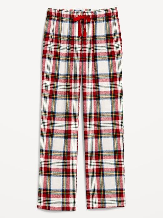 Mid-Rise Flannel Pajama Pants for Women Product Image
