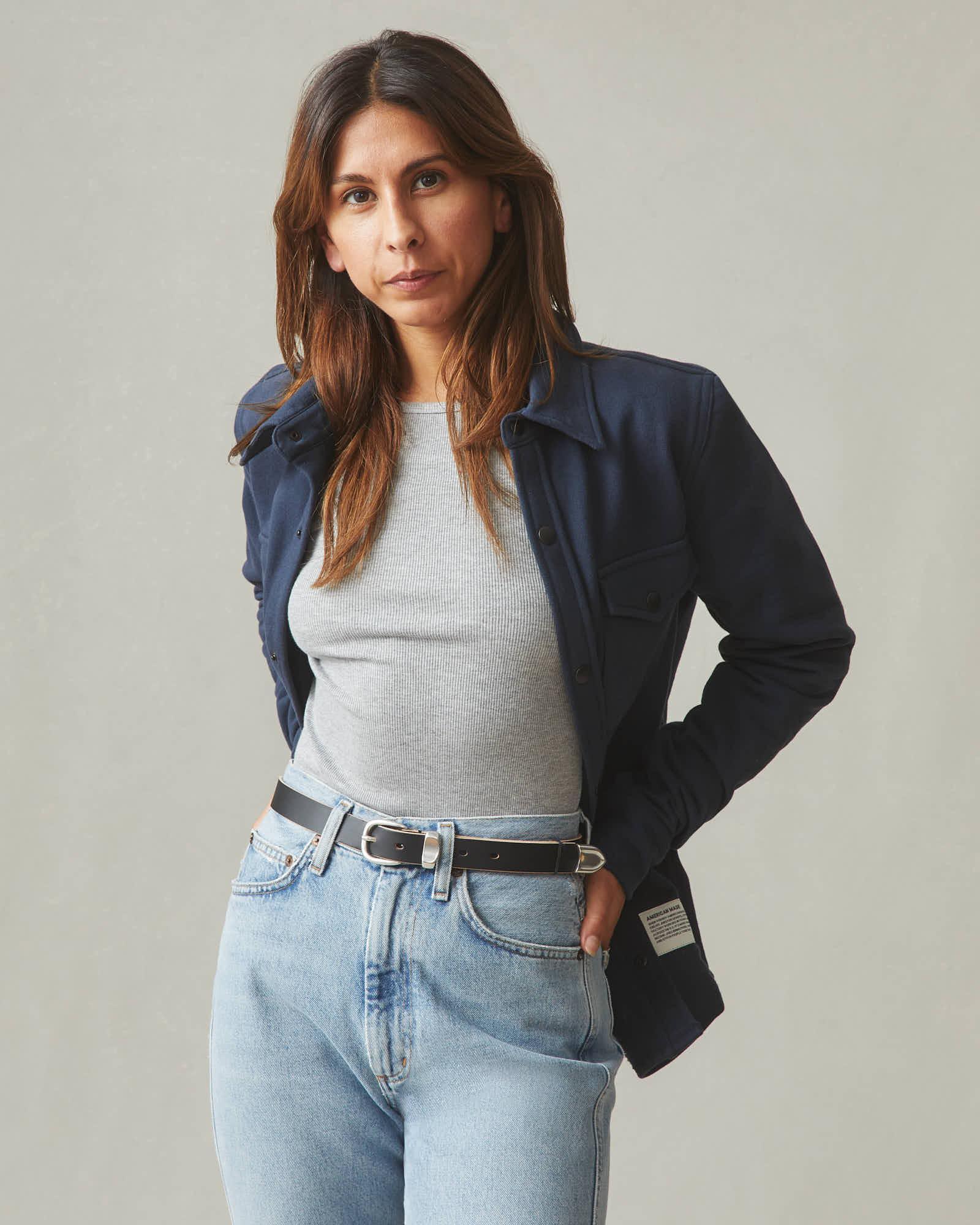 Unisex Redwood Fleece Overshirt - Heritage Navy Product Image