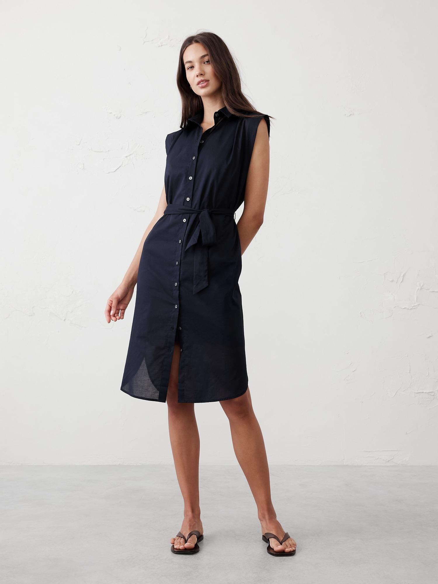 Drapey Midi Shirtdress Product Image