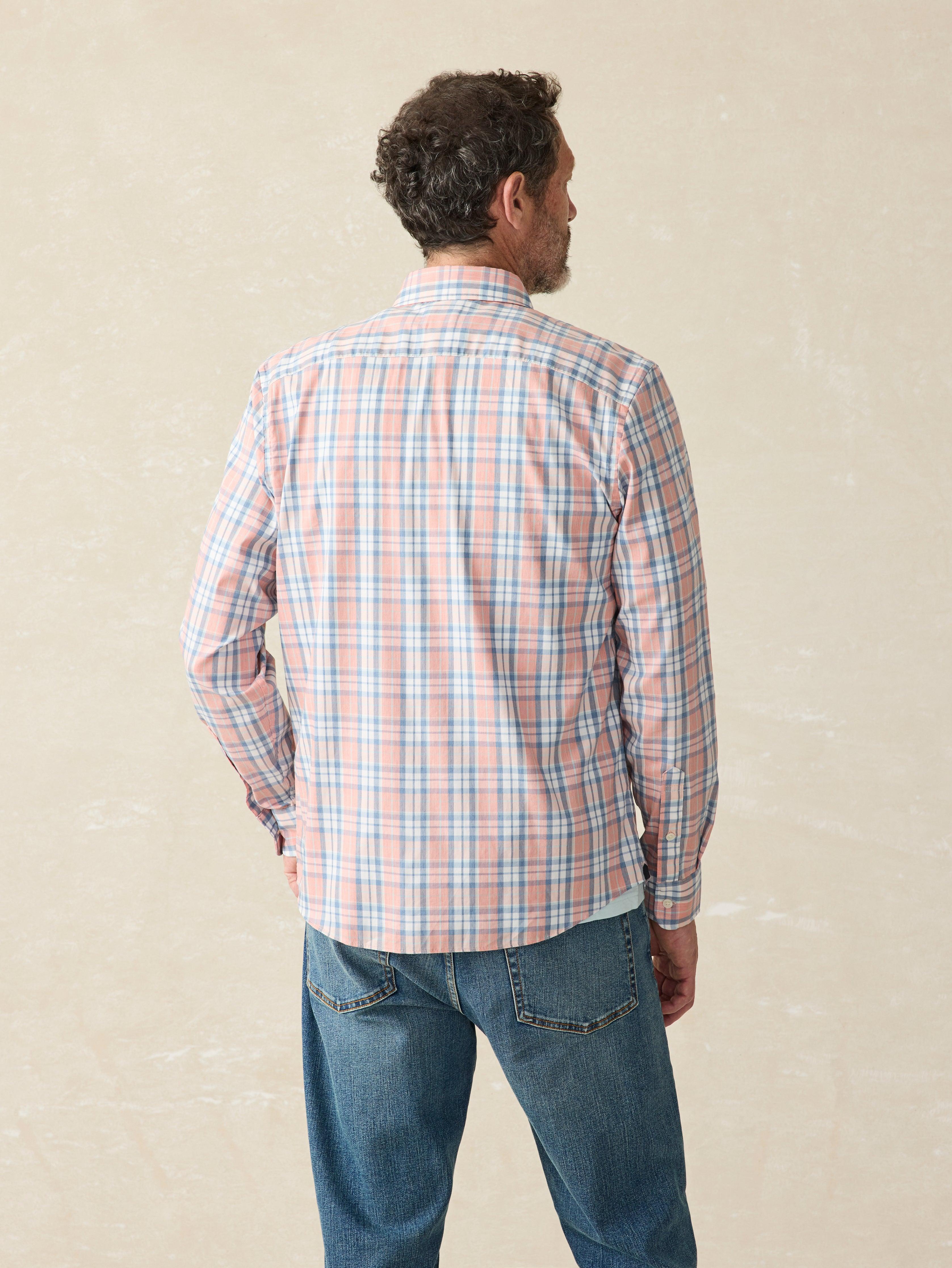 Movement™ Shirt Classic Fit - Ocean Coral Plaid Male Product Image