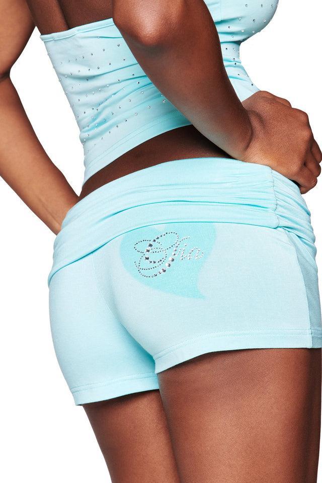 BUBBLES TOP - AQUA Product Image