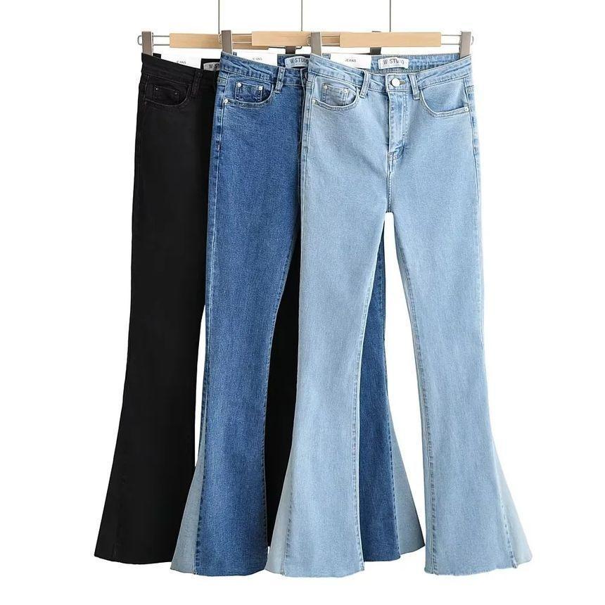 Mid Rise Bootcut Jeans Product Image