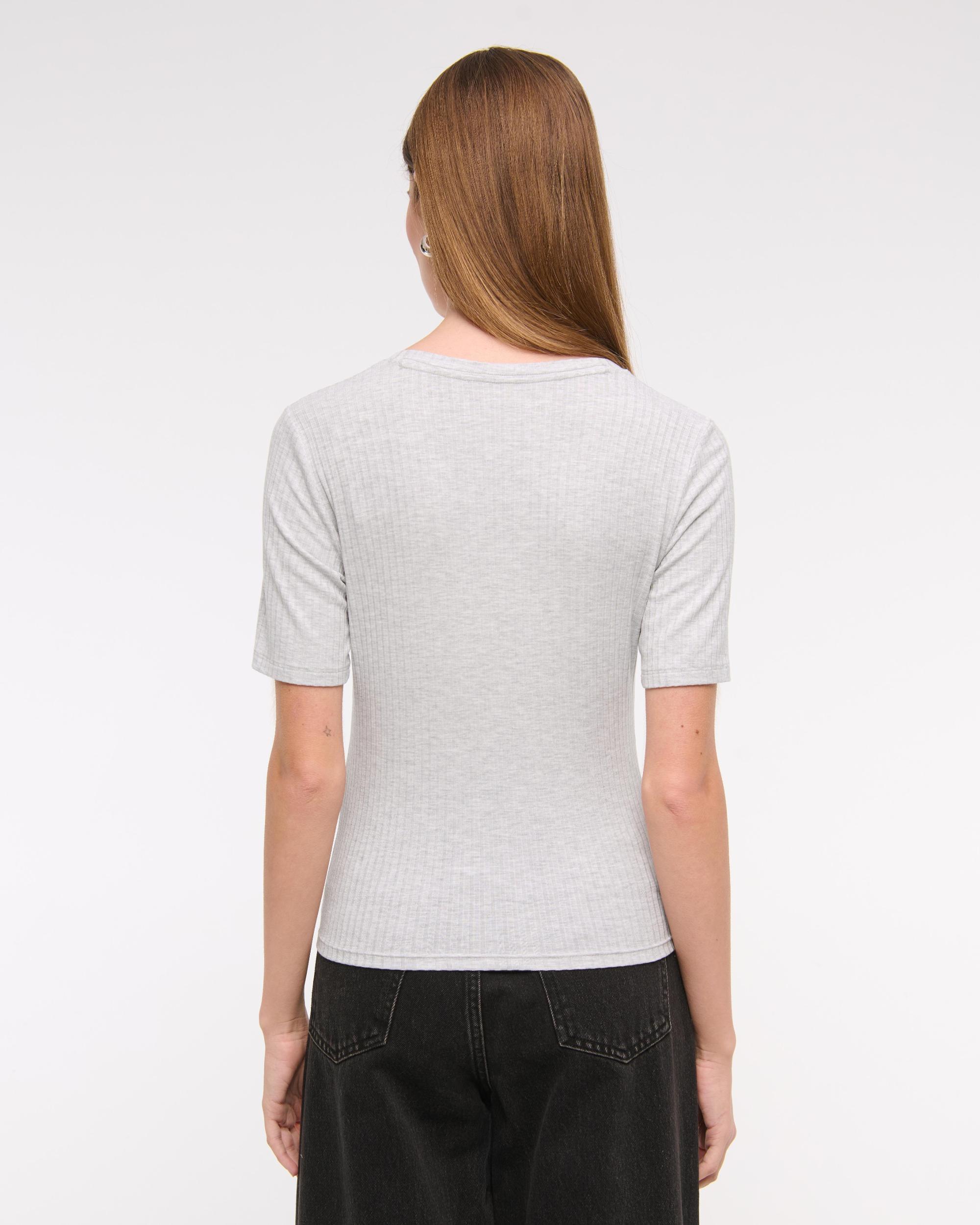 Half-Sleeve Henley Top Product Image