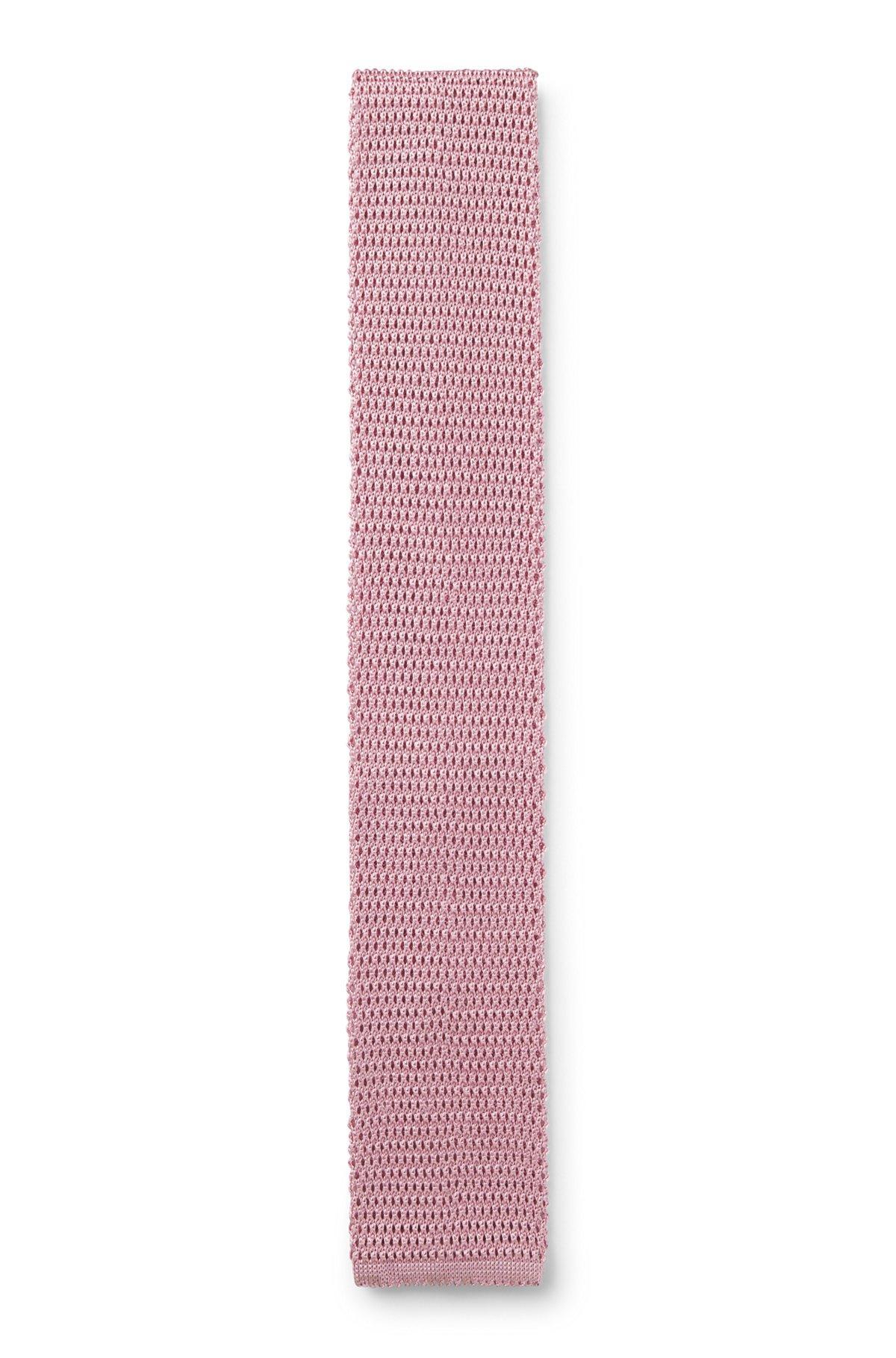 BOSS - BECKHAM x BOSS knit tie in silk - light pink Product Image