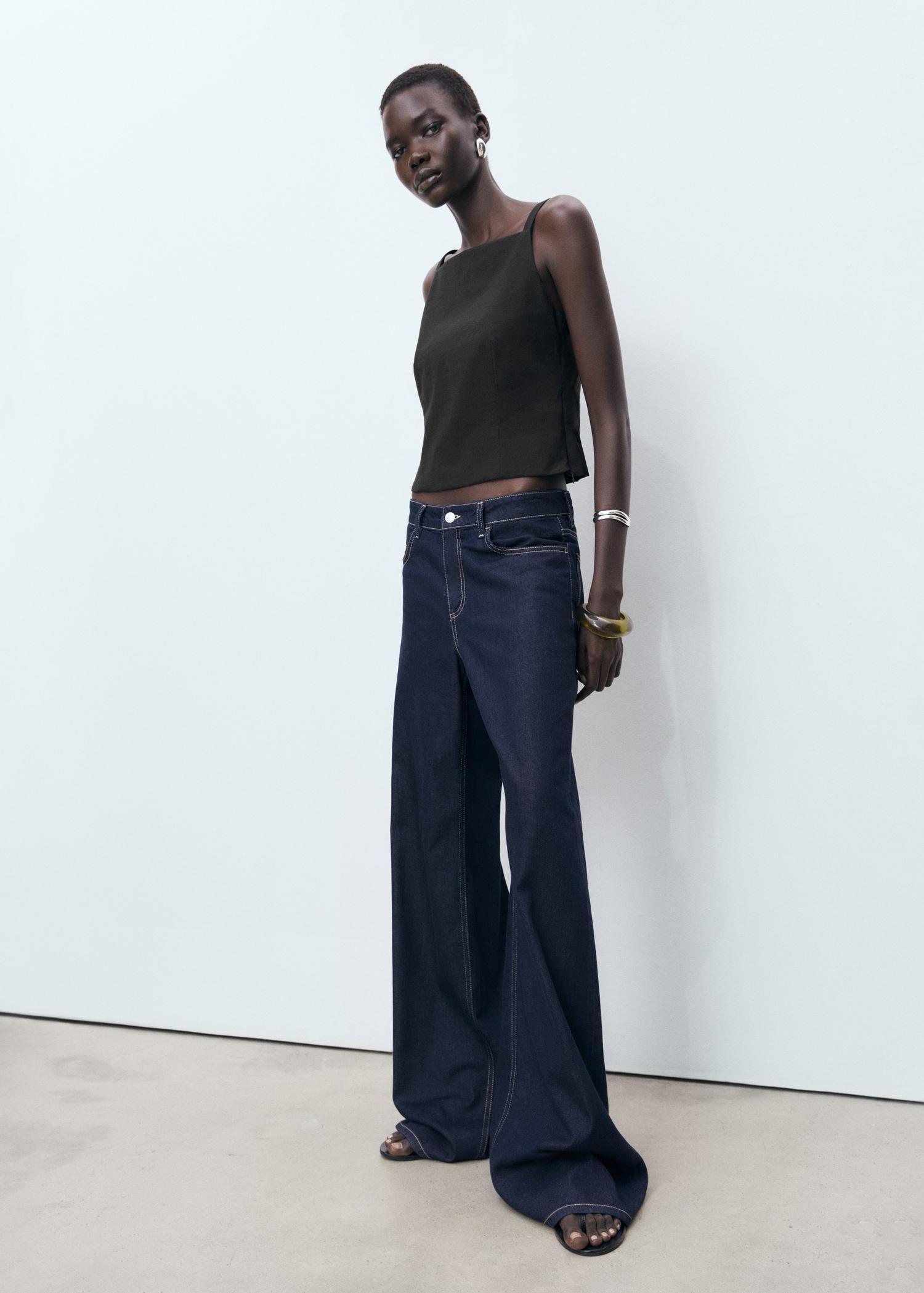 Top with bows on the back - Women | MANGO USA Product Image