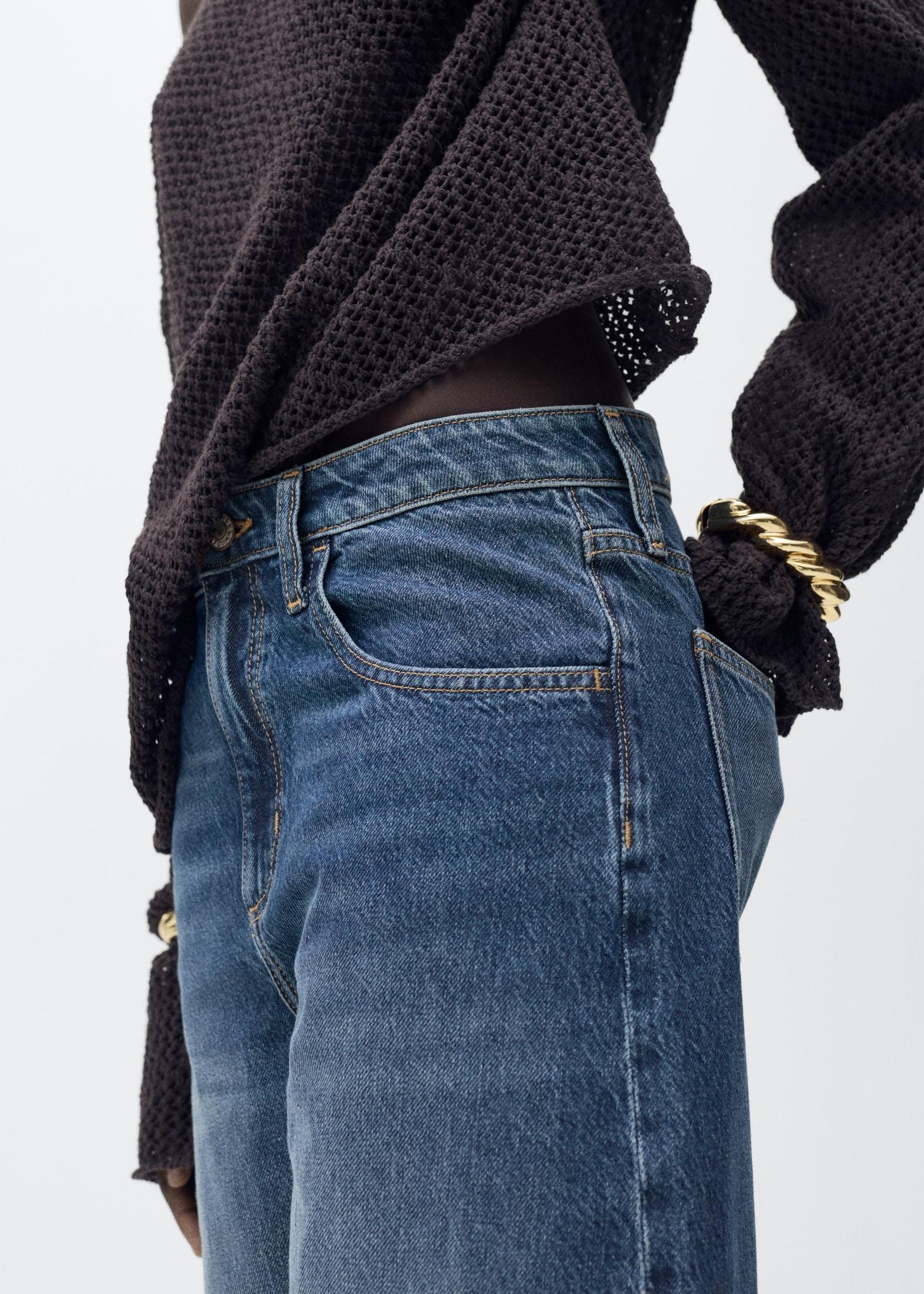 High-rise balloon jeans - Women | MANGO USA Product Image