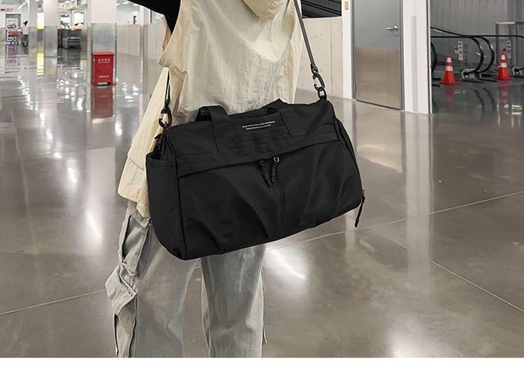 Lettering Nylon Duffel Bag Product Image